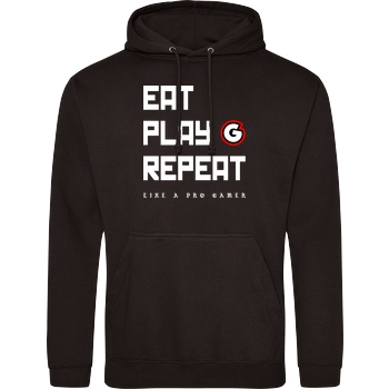 Geezy Geezy - Eat Play Repeat Sweatshirt JH Hoodie - Schwarz