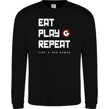 Geezy Geezy - Eat Play Repeat Sweatshirt JH Sweatshirt - Schwarz