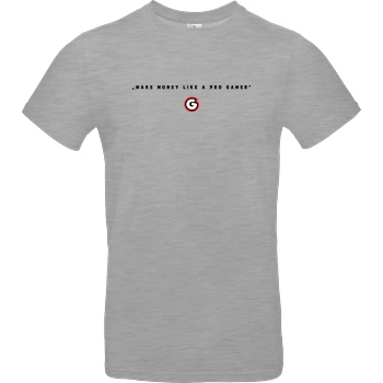 Geezy Geezy - Make Money T-Shirt B&C EXACT 190 - heather grey