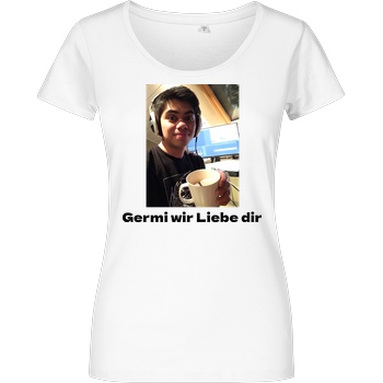 GermiBoi GermiBoi - Meme Germi wir Liebe dir Hell T-Shirt Damenshirt weiss