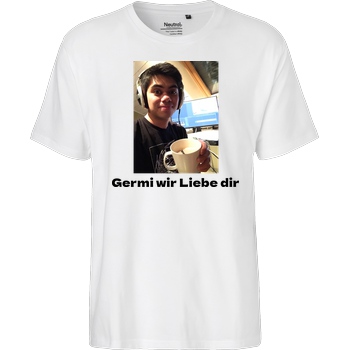 GermiBoi GermiBoi - Meme Germi wir Liebe dir Hell T-Shirt Fairtrade T-Shirt - weiß