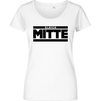 GleichMitte GleichMitte - Logo T-Shirt Damenshirt weiss