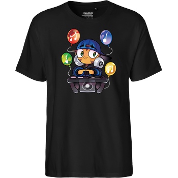 GermanLetsPlay GLP - Bloons DJ T-Shirt Fairtrade T-Shirt - schwarz