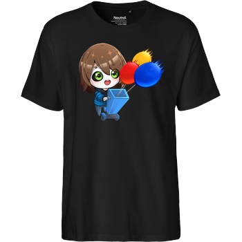 GermanLetsPlay GLP - Bloons Sauger T-Shirt Fairtrade T-Shirt - schwarz