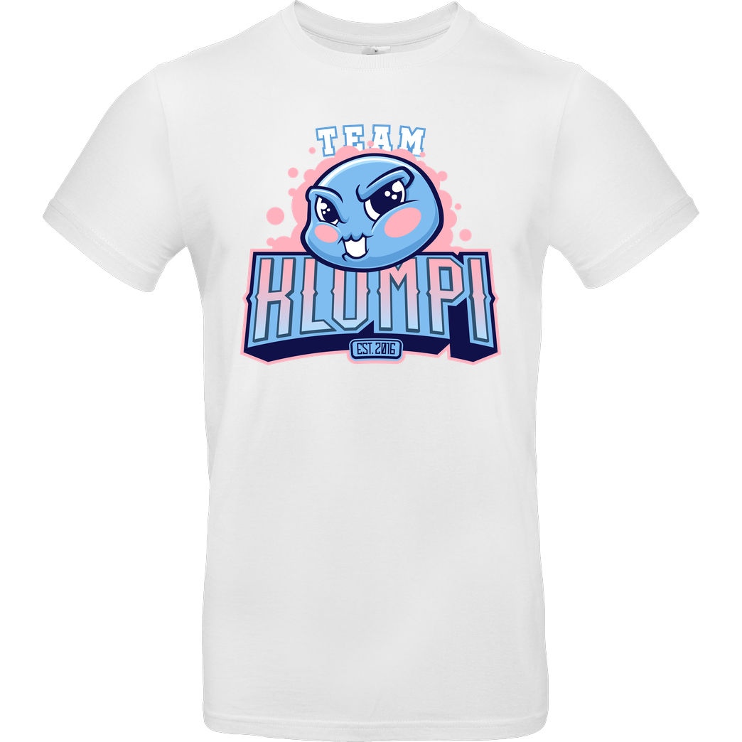 GermanLetsPlay GLP - Team Klumpi T-Shirt B&C EXACT 190 - Weiß