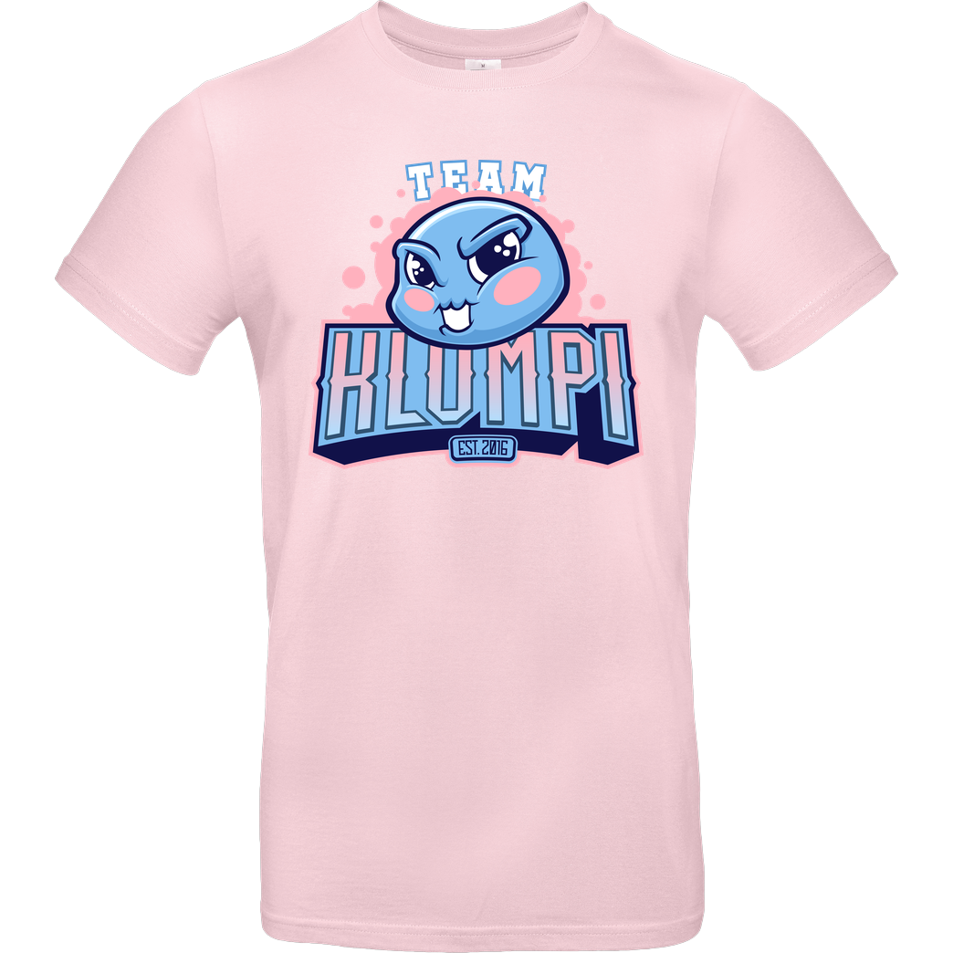 GermanLetsPlay GLP - Team Klumpi T-Shirt B&C EXACT 190 - Rosa
