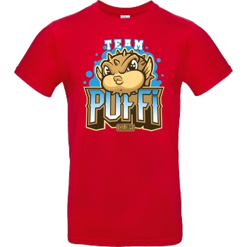 GermanLetsPlay GLP - Team Puffi T-Shirt B&C EXACT 190 - Rot