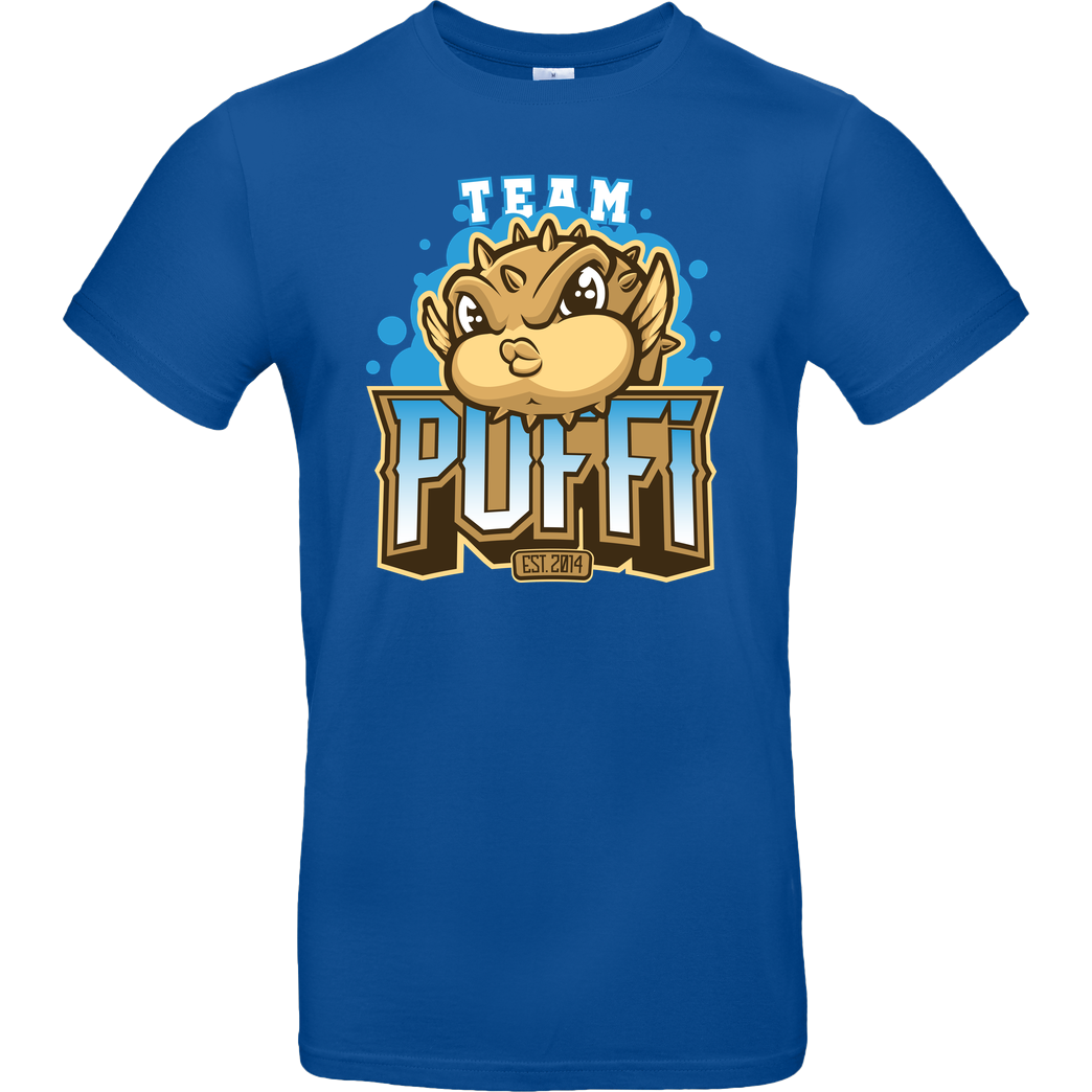 GermanLetsPlay GLP - Team Puffi T-Shirt B&C EXACT 190 - Royal