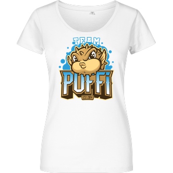 GermanLetsPlay GLP - Team Puffi T-Shirt Damenshirt weiss