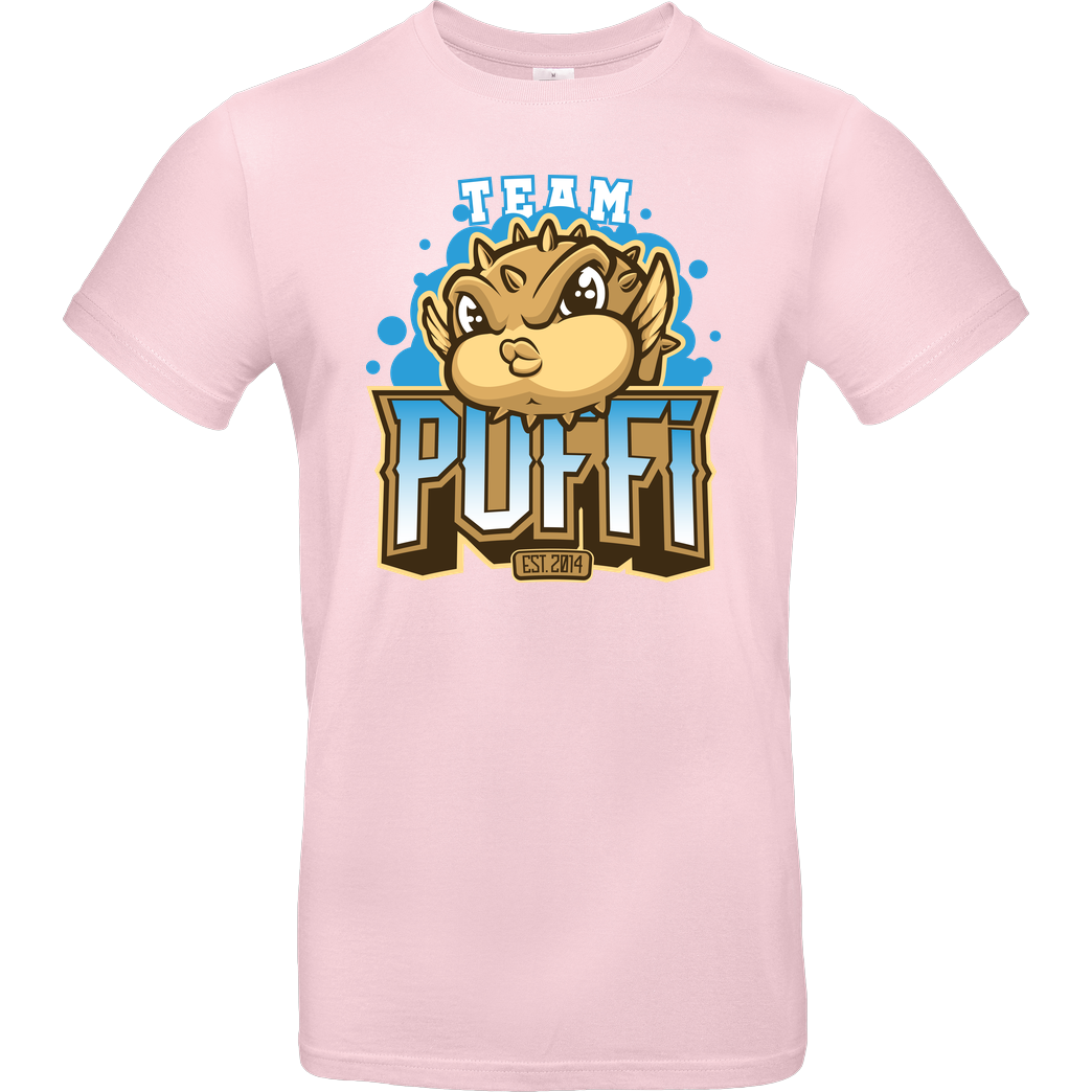 GermanLetsPlay GLP - Team Puffi T-Shirt B&C EXACT 190 - Rosa
