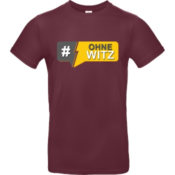 GNSG GNSG - #OhneWitz T-Shirt B&C EXACT 190 - Bordeaux