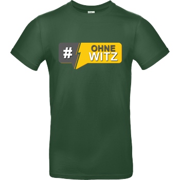 GNSG GNSG - #OhneWitz T-Shirt B&C EXACT 190 - Flaschengrün