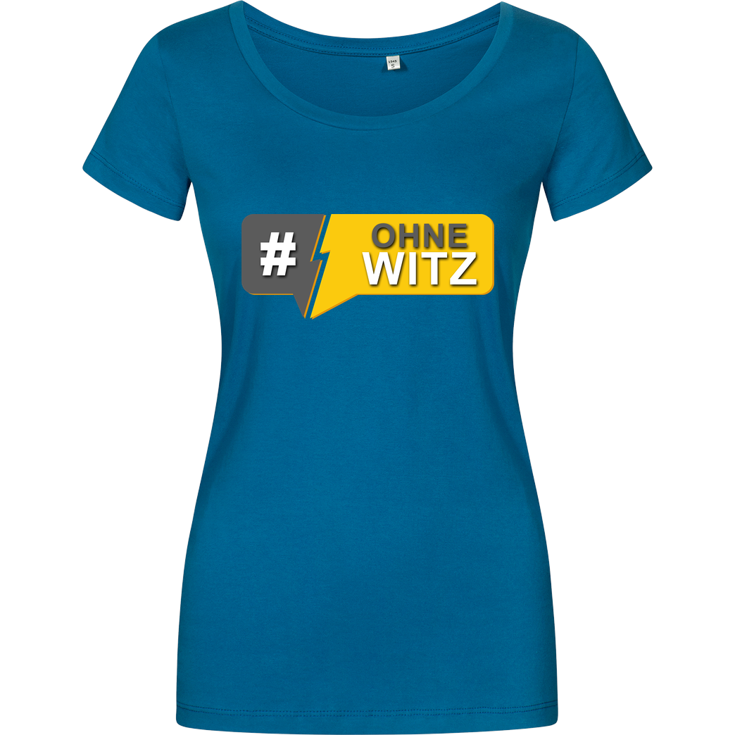 GNSG GNSG - #OhneWitz T-Shirt Damenshirt petrol