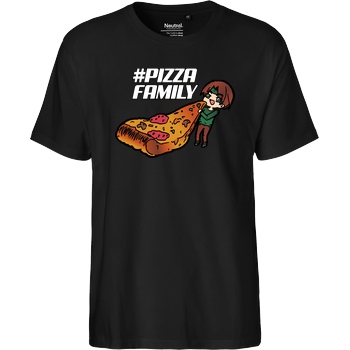 GNSG GNSG - Pizza Family T-Shirt Fairtrade T-Shirt - schwarz