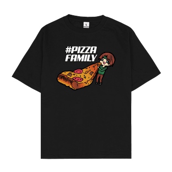 GNSG GNSG - Pizza Family T-Shirt Oversize T-Shirt - Schwarz
