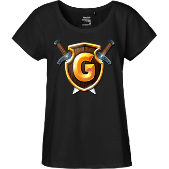 GommeHD - Wappen Fairtrade Loose Fit Girlie - schwarz