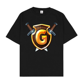 GommeHD GommeHD - Wappen T-Shirt Oversize T-Shirt - Schwarz
