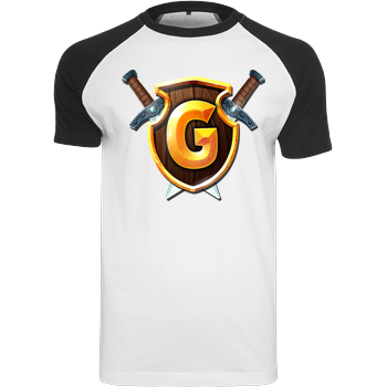 GommeHD - Wappen Raglan-Shirt weiß