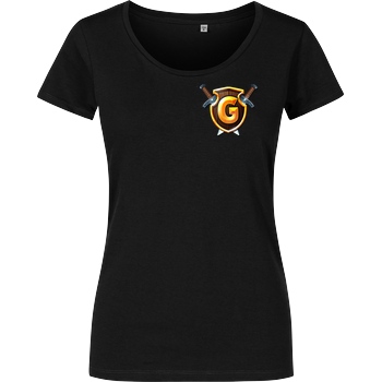 GommeHD GommeHD - Wappen klein T-Shirt Damenshirt schwarz