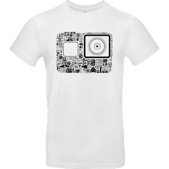 FilmenLernen.de GP T-Shirt B&C EXACT 190 - Weiß