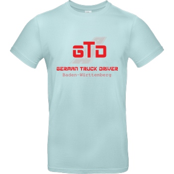 German Truck Driver GTD - Baden-Württemberg T-Shirt B&C EXACT 190 - Mint