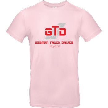 German Truck Driver GTD - Bayern T-Shirt B&C EXACT 190 - Rosa