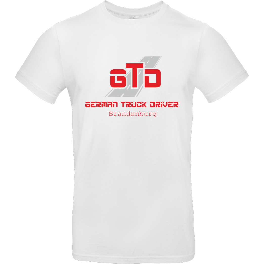 German Truck Driver GTD - Brandenburg T-Shirt B&C EXACT 190 - Weiß