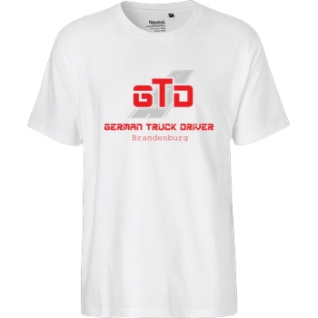 German Truck Driver GTD - Brandenburg T-Shirt Fairtrade T-Shirt - weiß