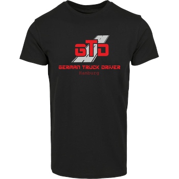 German Truck Driver GTD - Hamburg T-Shirt Hausmarke T-Shirt  - Schwarz