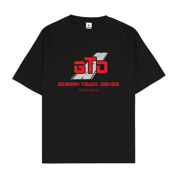 German Truck Driver GTD - Hessen T-Shirt Oversize T-Shirt - Schwarz