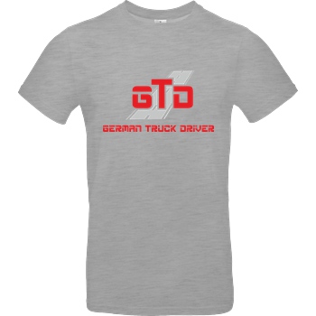 German Truck Driver GTD - Logo T-Shirt B&C EXACT 190 - heather grey