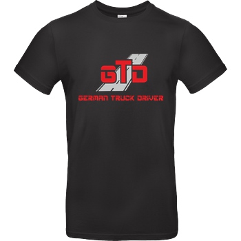 German Truck Driver GTD - Logo T-Shirt B&C EXACT 190 - Schwarz