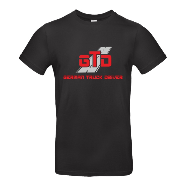 German Truck Driver - GTD - Logo - T-Shirt - B&C EXACT 190 - Schwarz