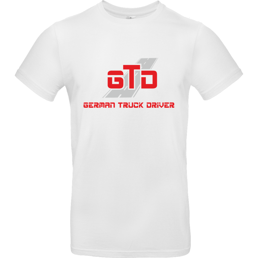 German Truck Driver GTD - Logo T-Shirt B&C EXACT 190 - Weiß