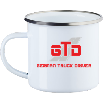 GTD - Logo Emaille Tasse