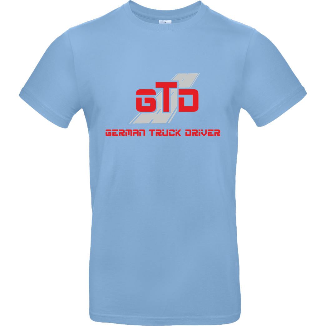 German Truck Driver GTD - Logo T-Shirt B&C EXACT 190 - Hellblau