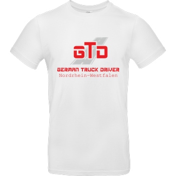 German Truck Driver GTD - Nordrhein-Westfalen T-Shirt B&C EXACT 190 - Weiß