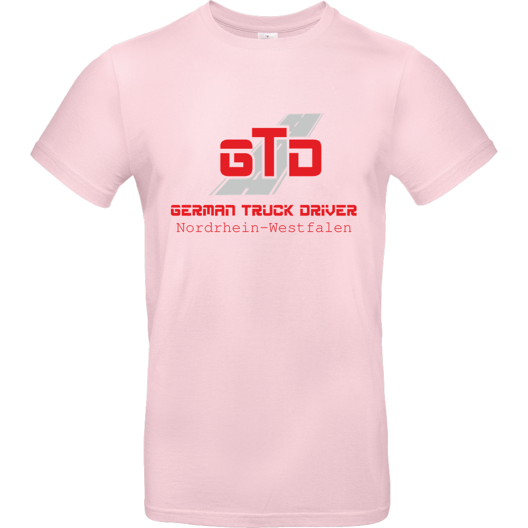 German Truck Driver GTD - Nordrhein-Westfalen T-Shirt B&C EXACT 190 - Rosa