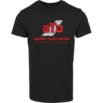 German Truck Driver GTD - Nordrhein-Westfalen T-Shirt Hausmarke T-Shirt  - Schwarz