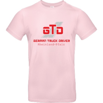 German Truck Driver GTD - Rheinland-Pfalz T-Shirt B&C EXACT 190 - Rosa
