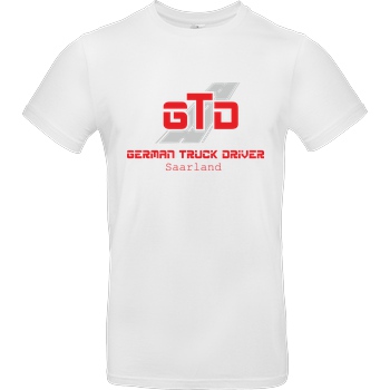 German Truck Driver GTD - Saarland T-Shirt B&C EXACT 190 - Weiß
