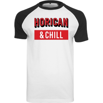 Horican Horican - and Chill T-Shirt Raglan-Shirt weiß