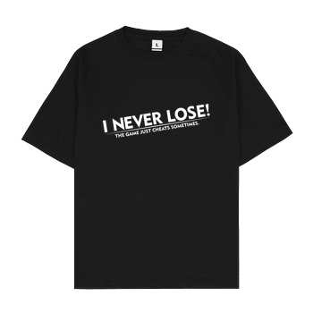 IamHaRa I Never Lose T-Shirt Oversize T-Shirt - Schwarz