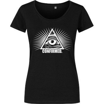 IamHaRa Illuminati Confirmed T-Shirt Damenshirt schwarz