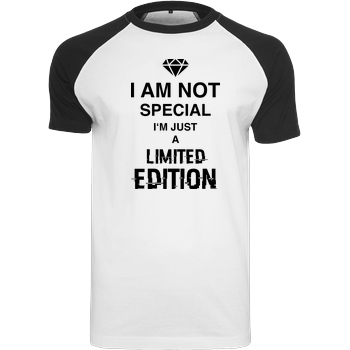 bjin94 I'm not Special T-Shirt Raglan-Shirt weiß