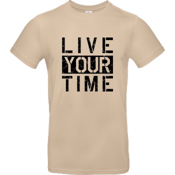 ImBlacKTimE ImBlacKTimE - Live your Time T-Shirt B&C EXACT 190 - Sand