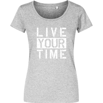 ImBlacKTimE ImBlacKTimE - Live your Time T-Shirt Damenshirt heather grey