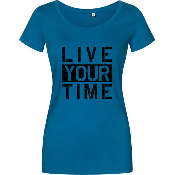 ImBlacKTimE - Live your Time Damenshirt petrol