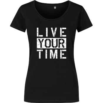 ImBlacKTimE ImBlacKTimE - Live your Time T-Shirt Damenshirt schwarz