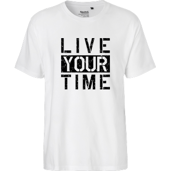 ImBlacKTimE - Live your Time Fairtrade T-Shirt - weiß